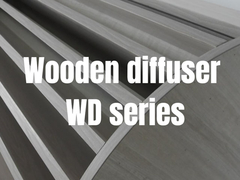 Masywne drewno QRD Akustyczne panele dyfuzyjne PU Malowanie Finish Naturalne drewno