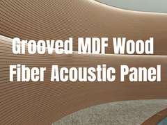 Płyty akustyczne z melaminy MDF 133x2440mm 197x2440mm do sufitu i ściany
