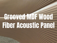 15mm 18mm 21mm Grooved Acoustic Wooden Wall Panels dla dekoracji pochłaniającej dźwięk