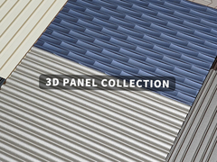 Dekoracja wnętrza Embossed 3D Wall Art Panels 15mm 18mm Z materiałem bazowym MDF