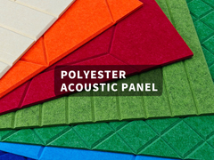 Prosty montaż V-Grooved Polyester Acoustic Panel dla ściany kina