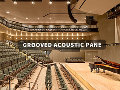 Zrównoważone, ognioodporne panele akustyczne rowkowane dla jaśniejszych i cichszych przestrzeni
