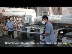 Panel akustyczny z listew drewnianych