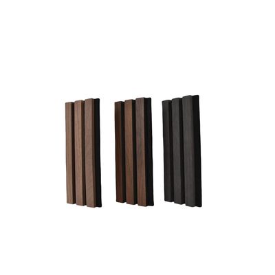 Veneer Finish Wood Slat Acoustic Wall Panels , Wood Acoustic Ceiling Tiles 600x2400mm