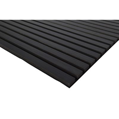 Ceiling Wall Slatted Acoustic Wood Panels , Acoustic Timber Panels 12mm HDF 9mm PET
