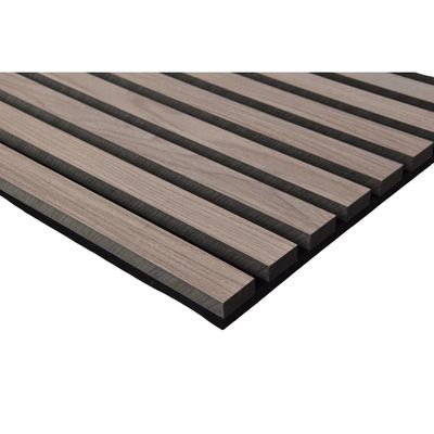 Sound Absorption Acoustic Wood Slat Wall Panel On Black Felt Backing 0.85 NRC