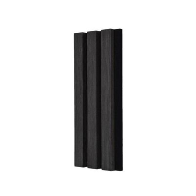 Black Oak Acoustic Wooden Slat Wall Panels 600x2400mm 0.85 NRC Sound Absorption
