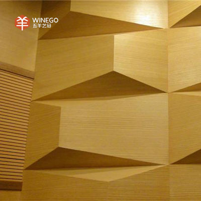 Customizable Finish Wood Acoustic Diffuser Panels 250mm Thick For Walls