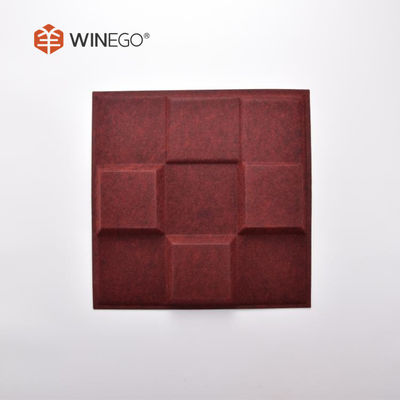 12mm 24mm 3D Polyester Fiber Acoustic Panel , Mold Resistant Polyester Acoustic Board
