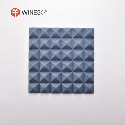 12mm 24mm 3D Polyester Fiber Acoustic Panel , Mold Resistant Polyester Acoustic Board