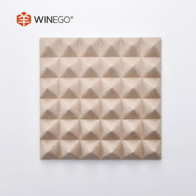 12mm 24mm 3D Polyester Fiber Acoustic Panel , Mold Resistant Polyester Acoustic Board