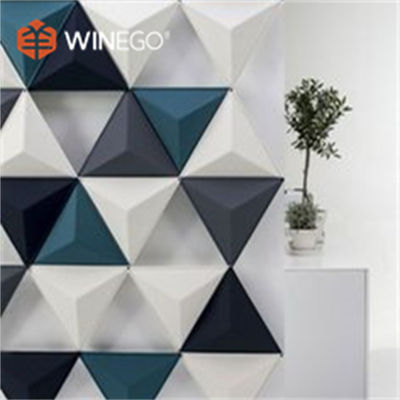 Noise Reduction 3D Polyester Acoustic Panels Lightweight For Building Decoration