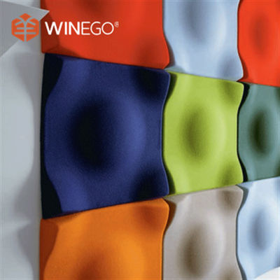 Noise Reduction 3D Polyester Acoustic Panels Lightweight For Building Decoration