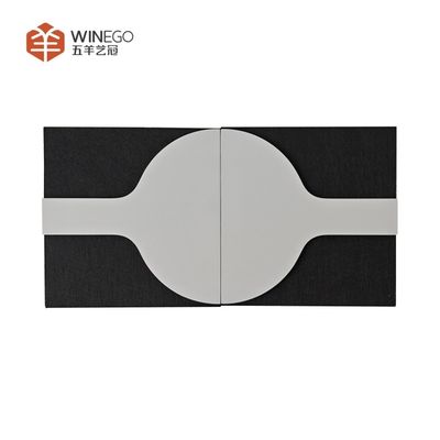 Custom Art Circle PET 3D Acoustic Wall Panel with Painting for Modern Spaces