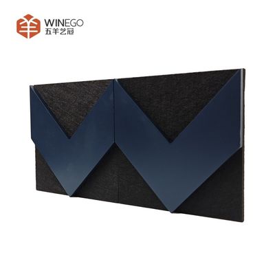 Artistic Shapes PET 3D Acoustic Wall Panel with Painting Modern Design