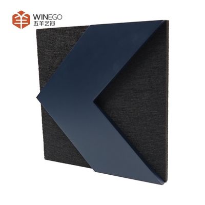 Artistic Shapes PET 3D Acoustic Wall Panel with Painting Modern Design