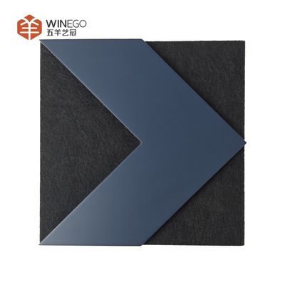 Artistic Shapes PET 3D Acoustic Wall Panel with Painting Modern Design