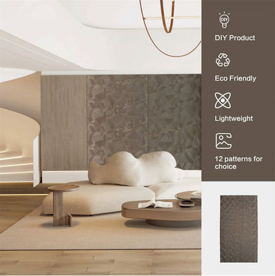Modern Design MDF Base 3D Decorative Wall Tiles Interior Panels FSC CE Approved