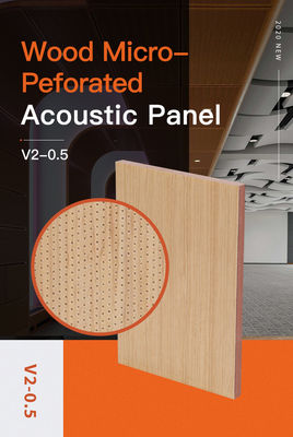 Super Micro Perforate Acoustic Wooden Panels Absorbing Sound 600x1200 1200x2400mm