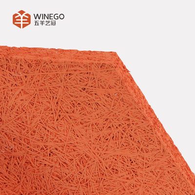 Antybakteryjne akustyczne płyty z wełny drewnianej 600x1200mm Wodoroodporne do biura