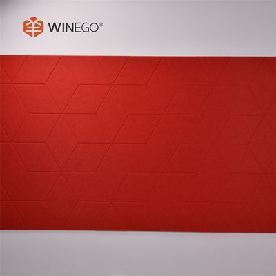 Multi Color Plain Polyester Fiber Sound Absorbing Board Zero Emission For Wall