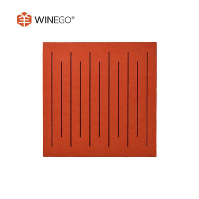 Engraving Wall Polyester Acoustic Panels , Polyester Fiber Acoustic Board OEM ODM