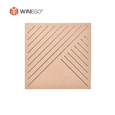 Engraving Wall Polyester Acoustic Panels , Polyester Fiber Acoustic Board OEM ODM