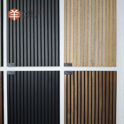 Nowoczesny drewniany płyta akustyczna z PET feltrowy wsparcie dla ścian i sufitu